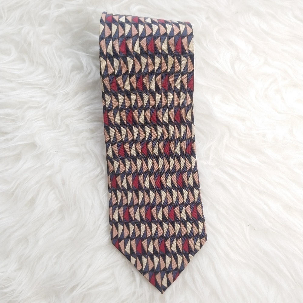 Valentino Cravette Geometric Silk Tie